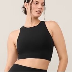 Athleta Conscious Crop Bra A-C  | Large | Black | New with Tags